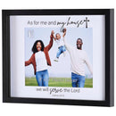 Dicksons As For Me And My House Shadow Box Wall and Tabletop Picture Frame Hold 8 x 10 Photo