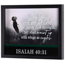 Dicksons FRMWDBL-1411-68 Shall Renew Their Strength 12 x 15 Inch Shadow Box Wall and Tabletop Frame