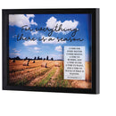 Dicksons For Everything There Is A Season Glossy Black 12 x 15 Wood And Glass Shadow Box Style Framed Wall Art