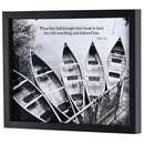 Dicksons They Left Everything And Followed Him Glossy Black 12 x 15 Wood And Glass Shadow Box Style Framed Wall Art