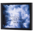 Dicksons Art Thy Mercy Is Great Psalm 57:10 Multicolor 15 x 12 Inch MDF/Glass Framed Wall Art
