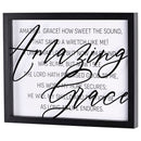 Dicksons Amazing Grace - 15 x 12 Inch Black MDF Wood and Glass Wall or Tabletop Framed Art