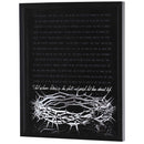 Dicksons Crown Of Thorns - John 3:5-16 17 x 21 Inch Black MDF Wood and Glass Framed Wall Art