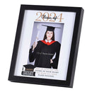 Dicksons Class of 2024 Congrats Graduate May He Give You The Desires Of Your Heart Glossy Black 11 x 9 Wood And Glass Shadow Box Style Tabletop Or Wall Framed Art Holds 5 x 7 Photo