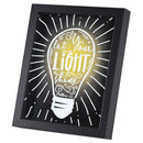 Dicksons Let Your Light Shine Matthew 5:16, Multicolor 11 x 9 Inch MDF/Glass Framed Wall Art