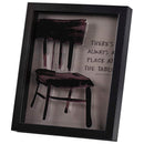 Dicksons Inspirational Christian Wall Hanging Shadow Box Style Framed Wall Décor for Home 11 x 9 Inch Wood and Glass Always a Place at the Table