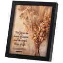 Dicksons Inspirational Christian Wall Hanging Shadow Box Style Framed Wall Décor for Home 11 x 9 Inch Wood and Glass Find Joy in the Beauty of Nature