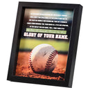 Dicksons Inspirational Christian Sport Wall Hanging Shadow Box Style Framed Wall Décor for Home 11 x 9 Inch Wood and Glass Baseball Strength Comes From Knowing You