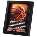 Dicksons Inspirational Christian Sport Wall Hanging Shadow Box Style Framed Wall Décor for Home 11 x 9 Inch Wood and Glass Basketball Strength Comes From Knowing You