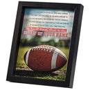 Dicksons Inspirational Christian Sport Wall Hanging Shadow Box Style Framed Wall Décor for Home 11 x 9 Inch Wood and Glass Football Strength Comes From Knowing You