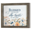 Dicksons Blessed The One Who Trusts The Lord Floral 9 x 11 MDF Decorative Wall Plaque