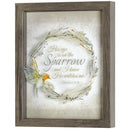 Dicksons His Eye On Sparrow Wreath 9 x 11 MDF Decorative Wall Plaque