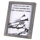 Dicksons Remember Crown Of Thorns, Grey/Black 11 x 9 Inch MDF/Glass Framed Wall Art