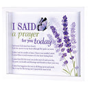 Dicksons I Said A Prayer, Butterfly Flower, Purple/White 15 x 12 Inch MDF/Glass Framed Wall Art