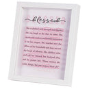Dicksons Inspirational Christian Framed Shadow Box Wall Art 9 x 11 Inch Wood and Glass Blessed