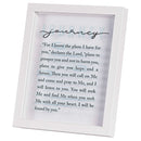 Dicksons Inspirational Christian Framed Shadow Box Wall Art 9 x 11 Inch Wood and Glass Journey