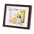 Dicksons Will Renew Their Strength Walnut Finish 11 x 9 Inch Wood and Glass Shadow Box Wall and Tabletop Frame