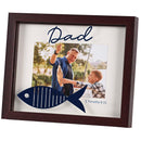 Dicksons Dad - 1 Timothy 6:11-11 x 9 Inch White Mdf Wood and Glass Wall or Tabletop Photo Frame