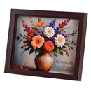 Dicksons I Am With You Always - Matthew 28:20-11 x 9 Inch Walnut Brown MDF Wood and Glass Shadowbox Block Sign