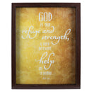 Dicksons Refuge and Strength Yellow and Amber 12 x 15 Inch MDF Wall and Tabletop Frame