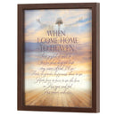 Dicksons When I Come Home To Heaven How Joyful Brown 15 x 12 MDF And Glass Framed Shadowbox Wall Art With Hanger