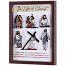Dicksons Life Of Christ Walnut Finish 12 x 15 Inch Shadow Box Wall and Tabletop Frame