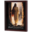 Dicksons Behold I Stand, Revelation 3:20, Brown 15 x 12 Inch MDF/Glass Framed Wall Art