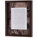 Dicksons Inspirational Christian Wall Hanging Shadow Box Style Framed Wall Décor for Home 12 x 15 Inch Wood and Glass Floral Footprints Poem