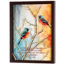 Dicksons Inspirational Christian Framed Shadow Box Wall Art 13 x 17 Inch Wood and Glass Let Fields Be Jubilant