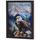 Dicksons Inspirational Christian Wall Hanging Shadow Box Style Framed Wall Décor for Home 13 x 17 Inch Wood and Glass Soar on Wings Like Eagles