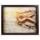 Dicksons So Loved The World Yellow and Brown 12 x 15 Inch Wood Wall and Tabletop Frame