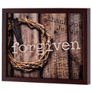 Dicksons Thank You Jesus Forgiven, Brown 15 x 12 Inch MDF/Glass Framed Wall Art