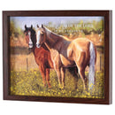 Dicksons The Joy of The Lord Is My Strength - Nehemiah 8:10-15 x 12 Inch Walnut Brown MDF Wood and Glass Shadowbox Block Sign