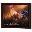 Dicksons His Mercies Are New Lamentations 3:22-23 Dark Brown Wood and Glass Shadowbox Style Hanging Wall Art 15 x 12 Inch