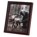 Dicksons He Rescued Psalm 91:14 Dark Brown Wood and Glass Shadowbox Style Tabletop or Hanging Wall Art 11 x 9 Inch