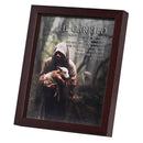 Dicksons Be Strong and Courageous Joshua 1:9 Dark Brown Wood and Glass Shadowbox Style Tabletop or Hanging Wall Art 11 x 9 Inch