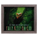 Dicksons F.R.O.G. Green and Red 9 x 11 Inch MDF Decorative Wall Plaque