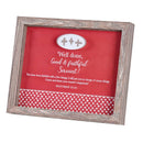Dicksons Well Done Good and Faithful Servant Woodgrain Finish 11 x 9 Inch Shadow Box Wall and Tabletop Frame