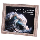 Dicksons Mightier Than The Waves, Psalm 93:4, Multicolor 11 x 9 Inch MDF/Glass Framed Wall Art