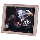 Dicksons Eagle Soar, Isiah 40:31, Multicolor 11 x 9 Inch MDF/Glass Framed Wall Art