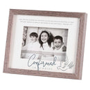 Dicksons Confirmed In Christ God Of Hope Joy Peace Woodgrain 11 x 9 Wood And Glass Shadow Box Style Tabletop Or Wall Framed Art Holds 5 x 7 Photo