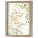 Dicksons How Great Thou Art Green Foliage 12 x 15 MDF Decorative Wall Plaque