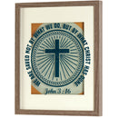 Dicksons Saved By Grace In Christ Alone Orange and White 12 x 15 MDF Decorative Wall Plaque