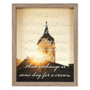 Dicksons Old Rugged Cross Cream and Brown 12 x 15 Inch MDF Decorative Wall Plaque