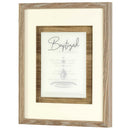 Dicksons Baptized Encouraging Verse Natural Woodgrain 15 x 12 Wood and Glass Framed Shadowbox Wall Art with Hanger