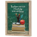 Dicksons Teachers Plant Seeds of Knowledge Green 12 x 15 MDF Decorative Wall Plaque