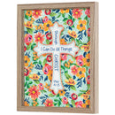 Dicksons Can Do All Things Through Christ Pink Floral 12 x 15 MDF Decorative Wall Plaque
