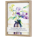 Dicksons Grass Withers Flower Fates Lavender Floral 12 x 15 MDF Decorative Wall Plaque