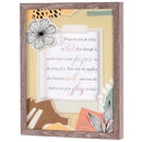 Dicksons Whatever You Do Today - Glory To God - 12 x 15 Inch Brown MDF Wood and Glass Shadowbox Block Sign