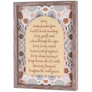 Dicksons Kindness Passes From Heart to Heart - 13 x 17 Inch Brown MDF Wood and Glass Shadowbox Block Sign